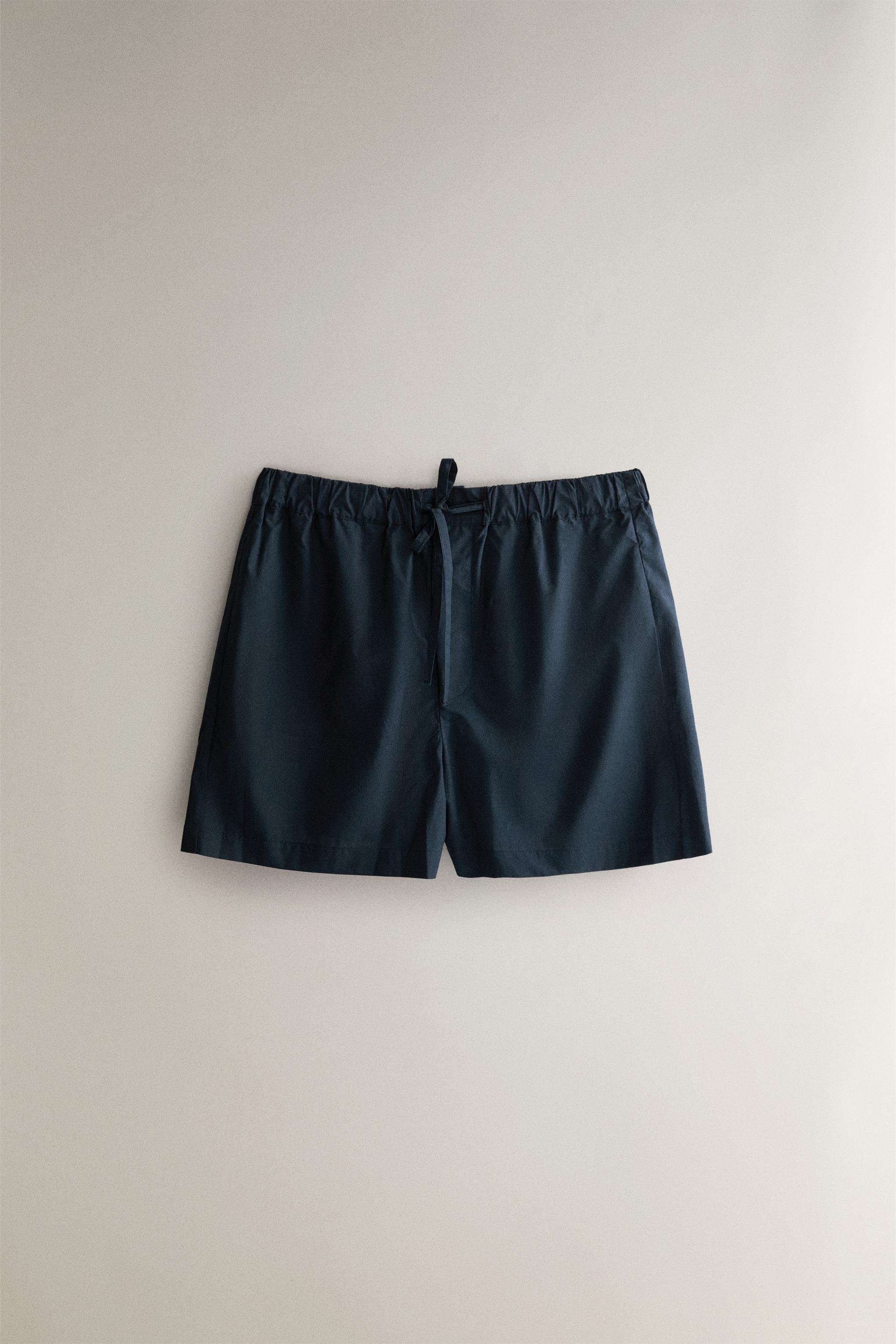 COTTON POPLIN SHORTS